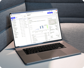 Laptop displaying the Tset software interface with detailed cost analysis of a metal part.