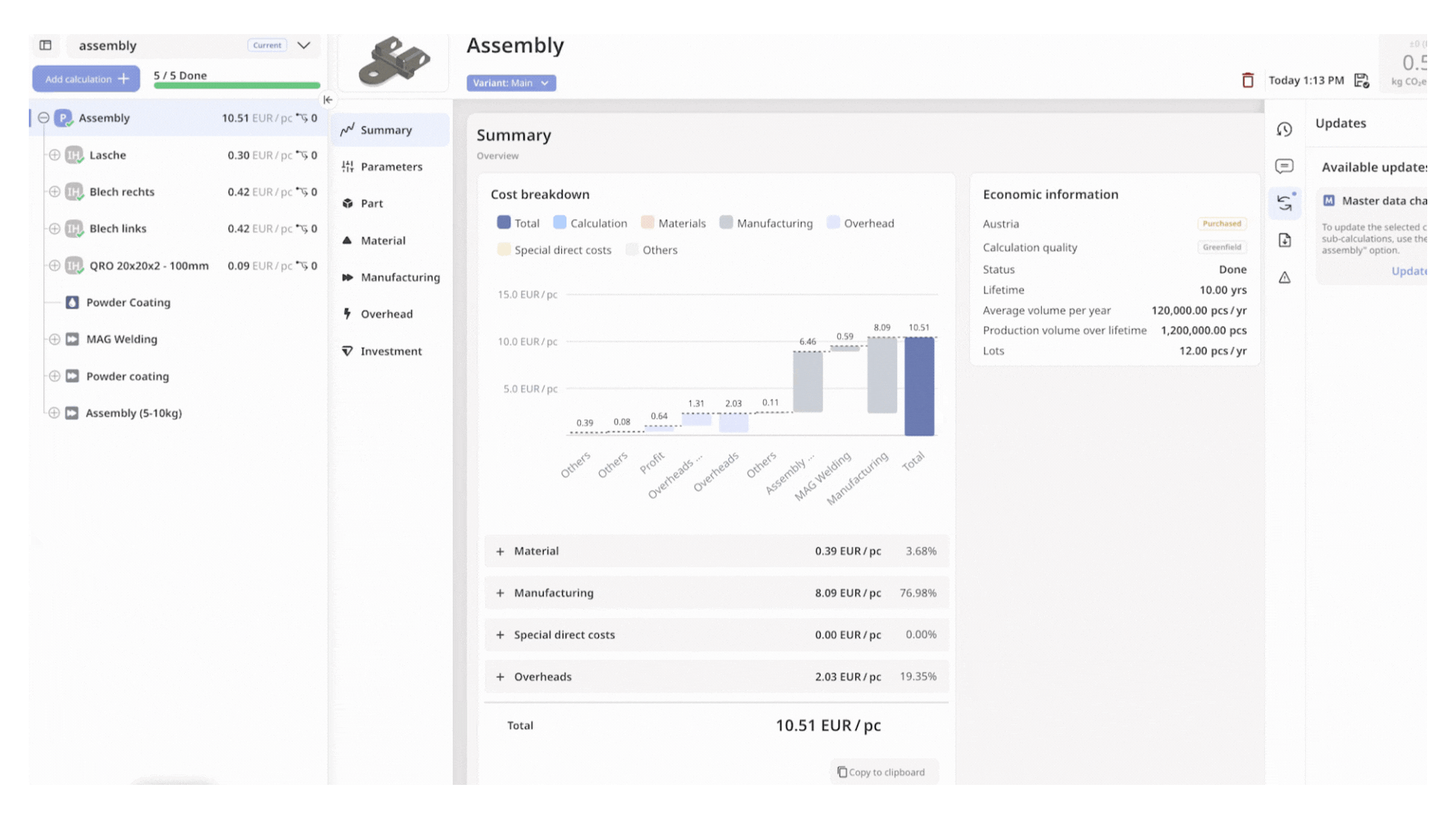 Tset software demo