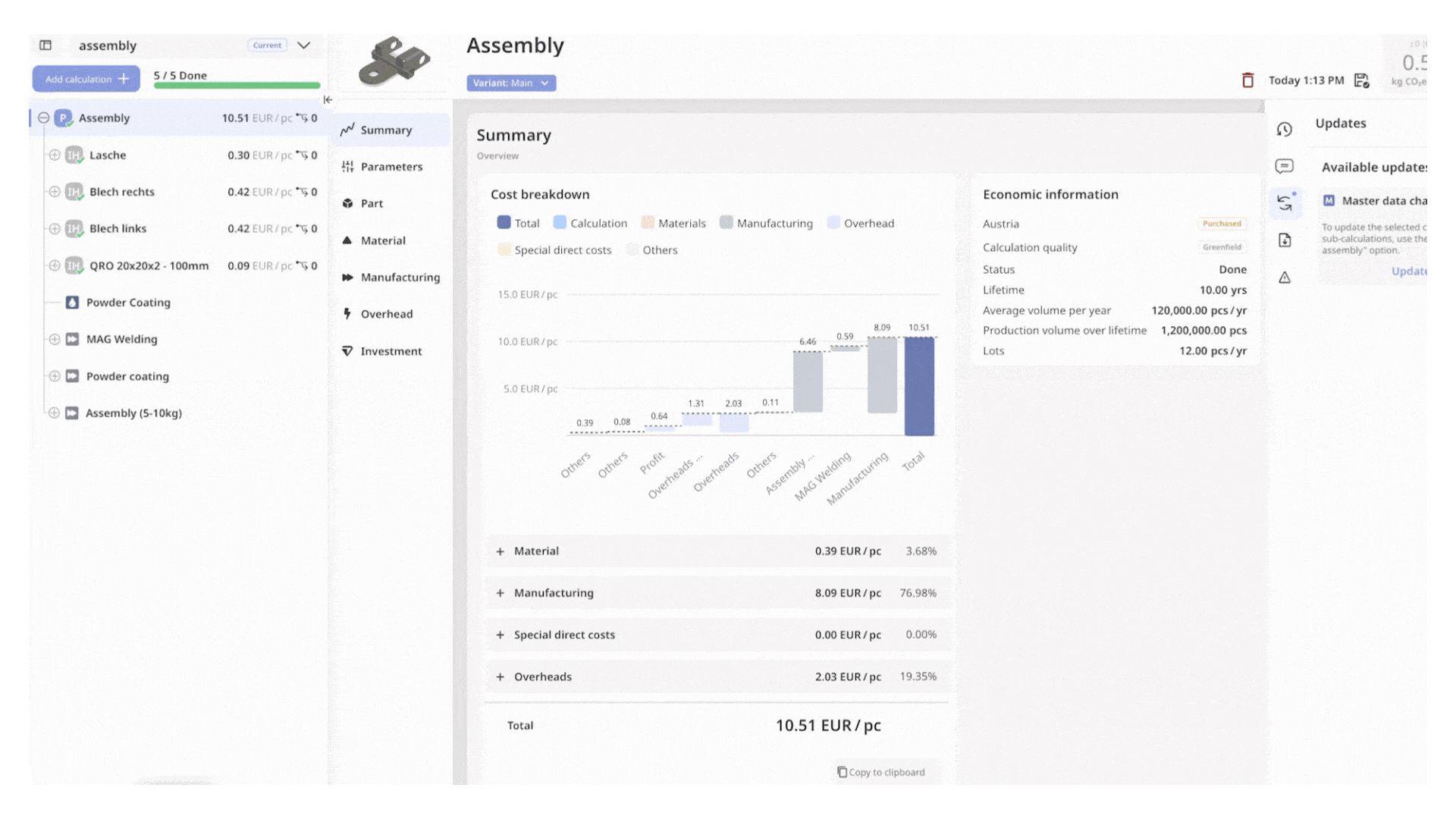 Tset software demo