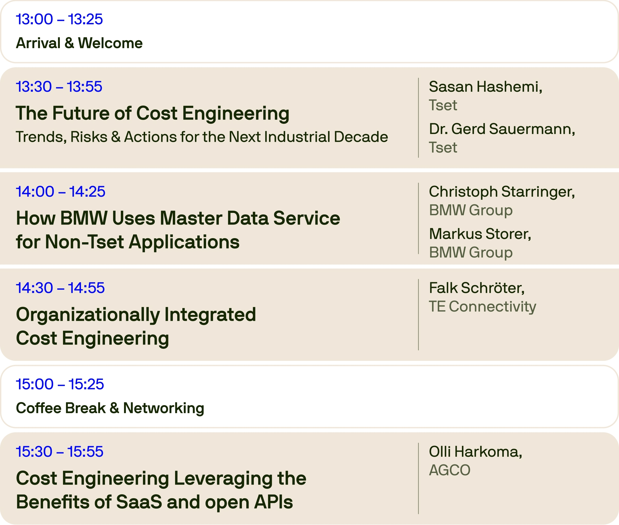 Tset Summit Event Agenda first part Tset Summit Event Agenda first part