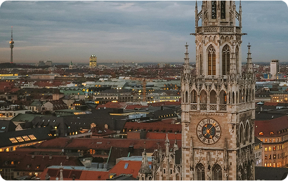 Munich panorama view