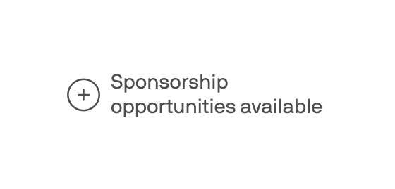 Sponsorship opportunities available