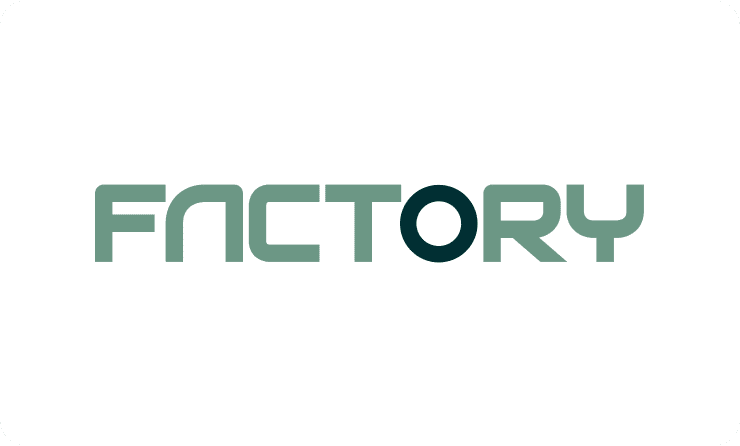 Logo des Factory Magazins, einer Publikation mit Branchennachrichten über Produktion, Automatisierung und digitale Fertigungslösungen.