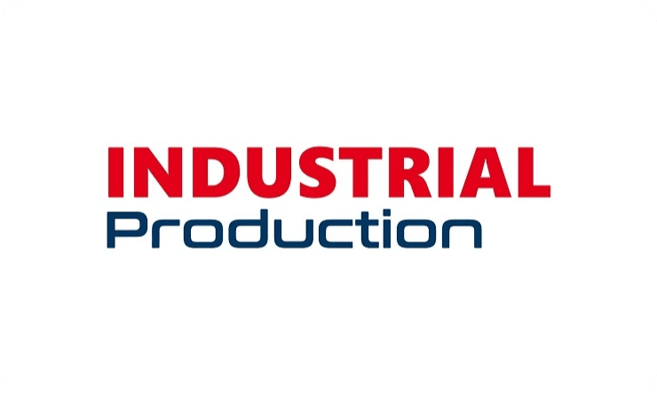 Logo of Industrial Production, eine Publikation, die Einblicke in Fertigungsprozesse, Maschinen und industrielle Technologietrends bietet.