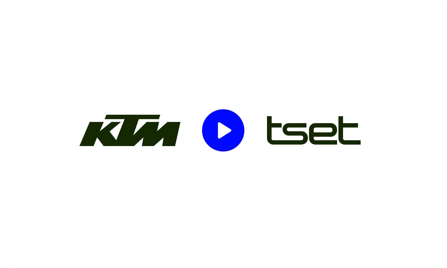 KTM and Tset logos with a play button in the middle, representing a co-hosted webinar.