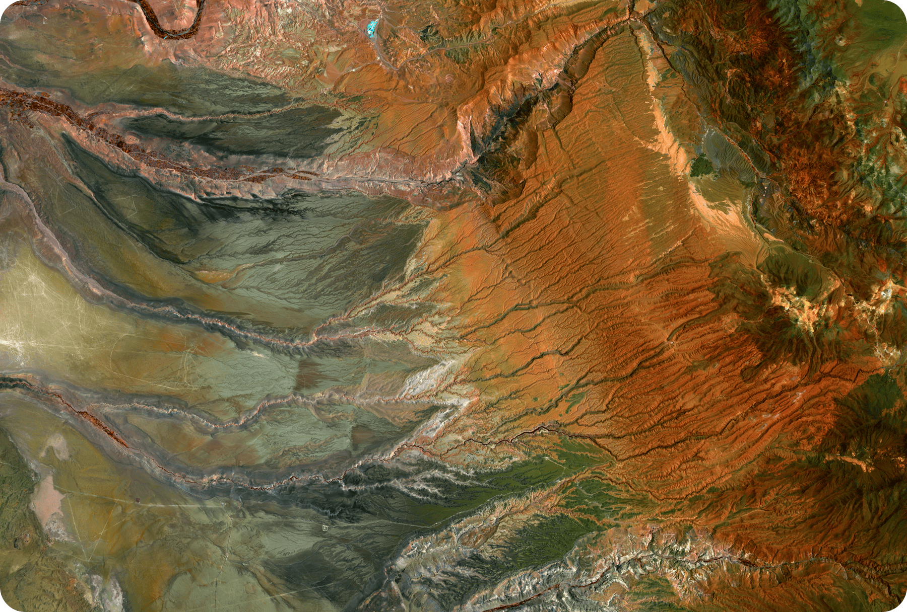 Satellite image symbolizing data layers and system complexity—representing the value of product cost analysis and cost transparency in global manufacturing ecosystems.